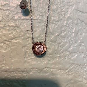 Michael Kors necklace and matching earrings